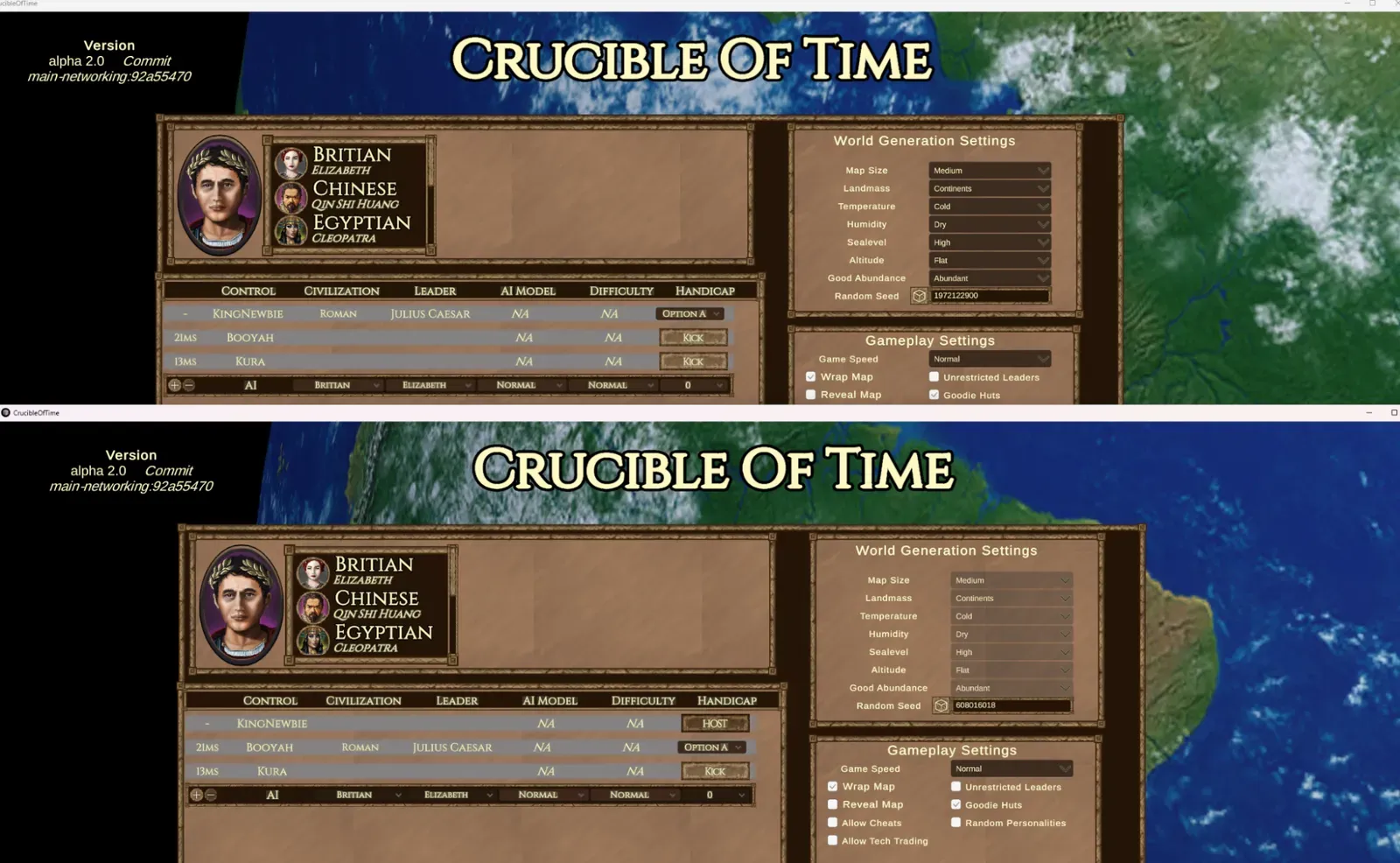 Our first local network multiplayer lobby