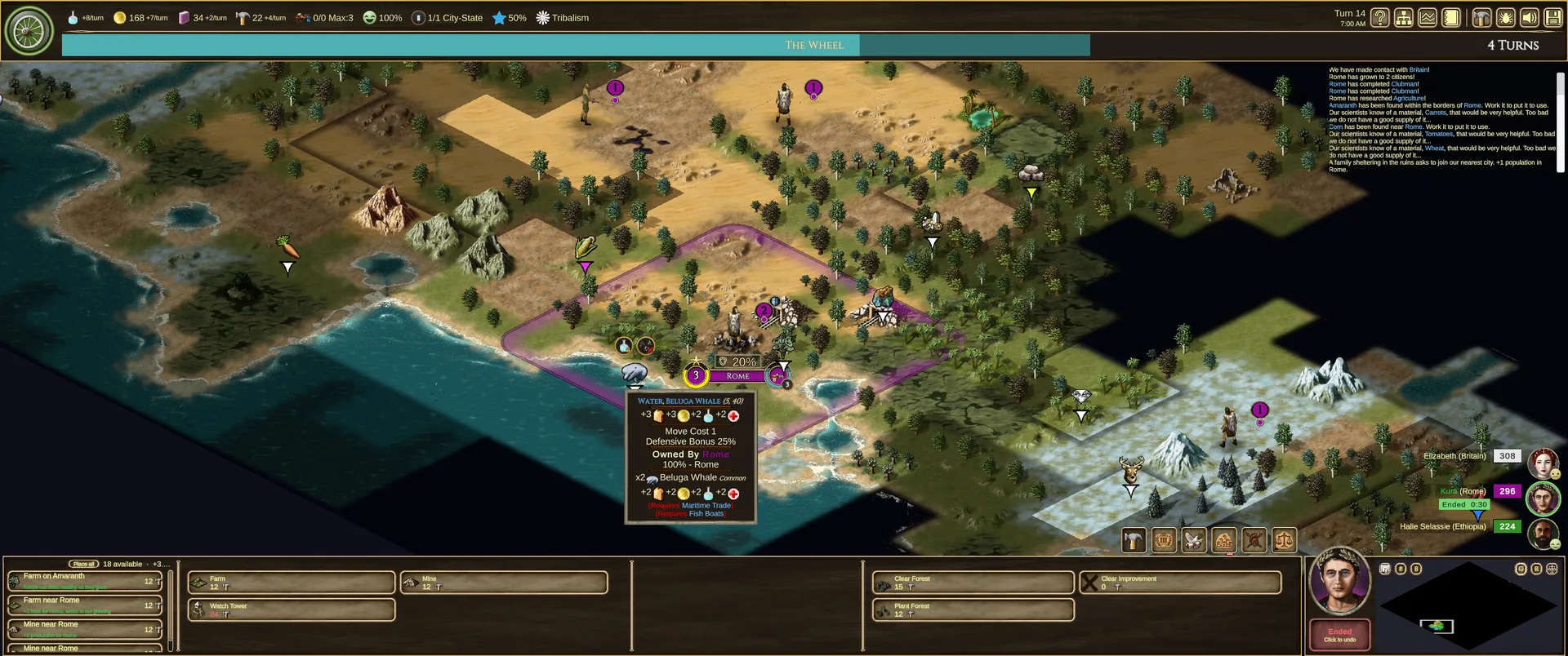 Rome on the coast: tiles, resources and the first borders